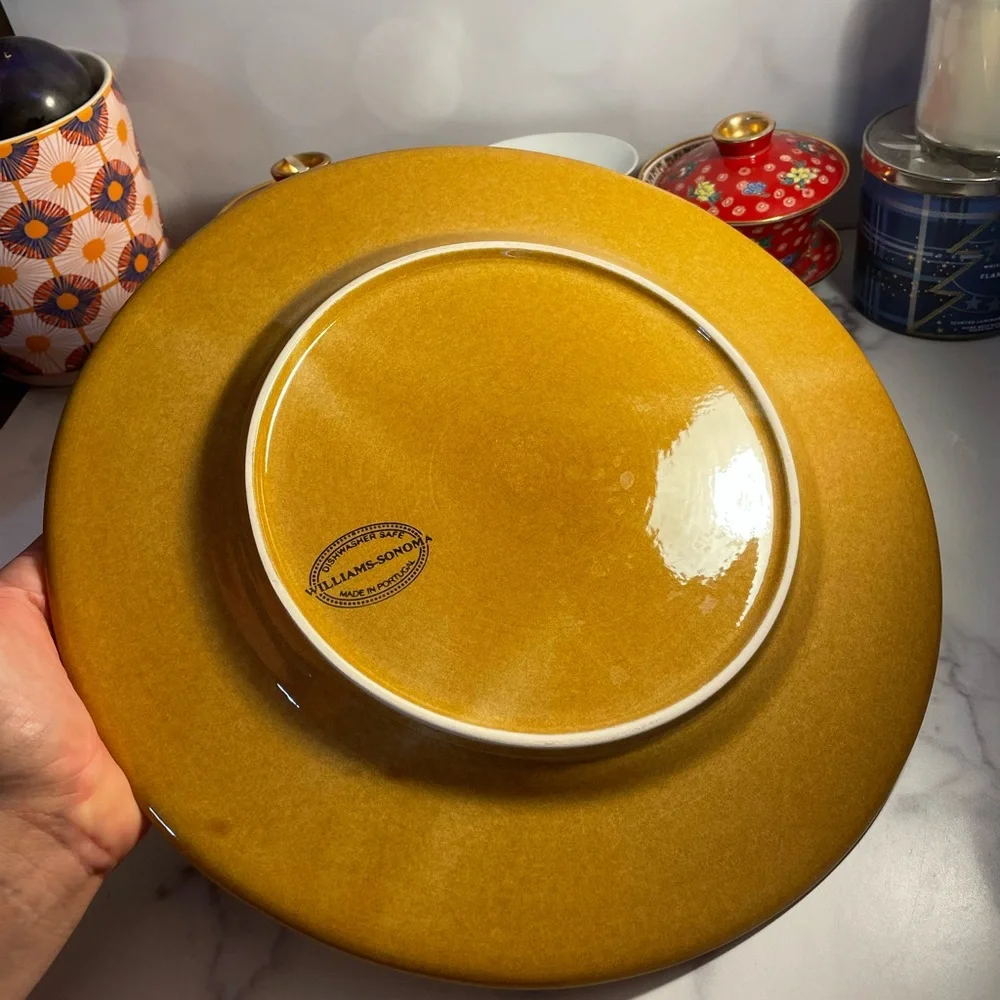 Williams Sonoma beaded buffet plate platter